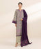 2 Piece - Embroidered Linen Suit